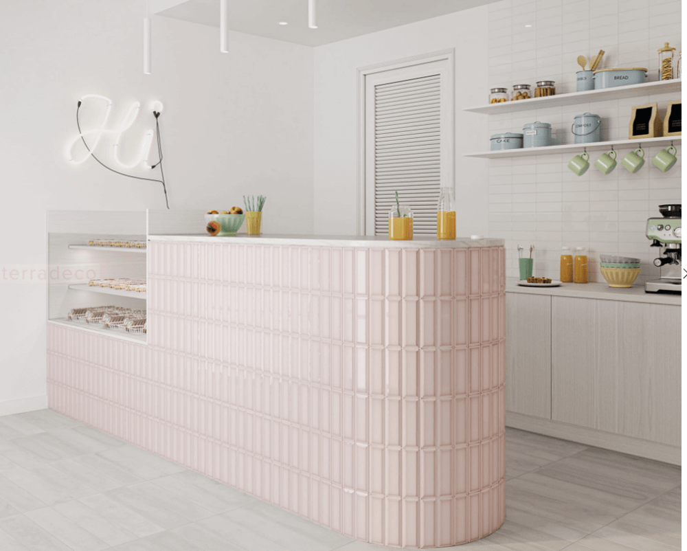 Pastelowe płytki kuchenne WOW Alchemist Bevel Primrose